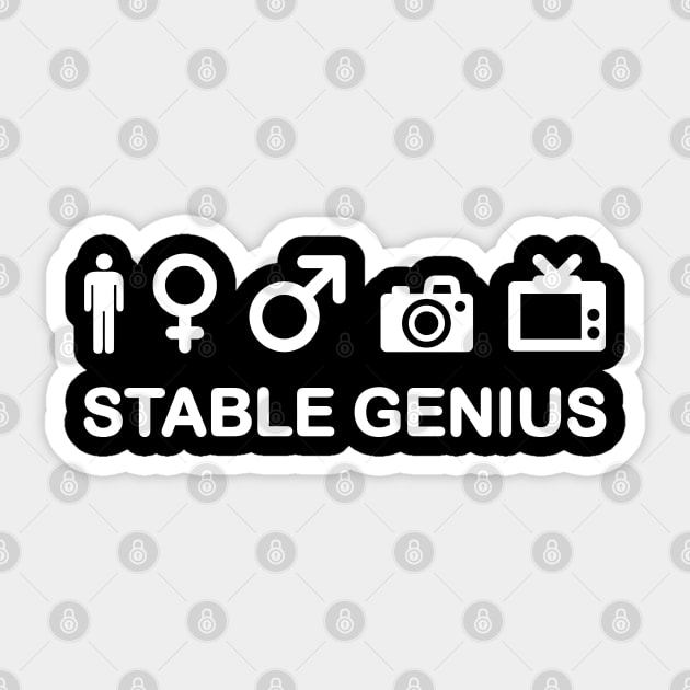 Stable Genius Test Sticker by NinthStreetShirts